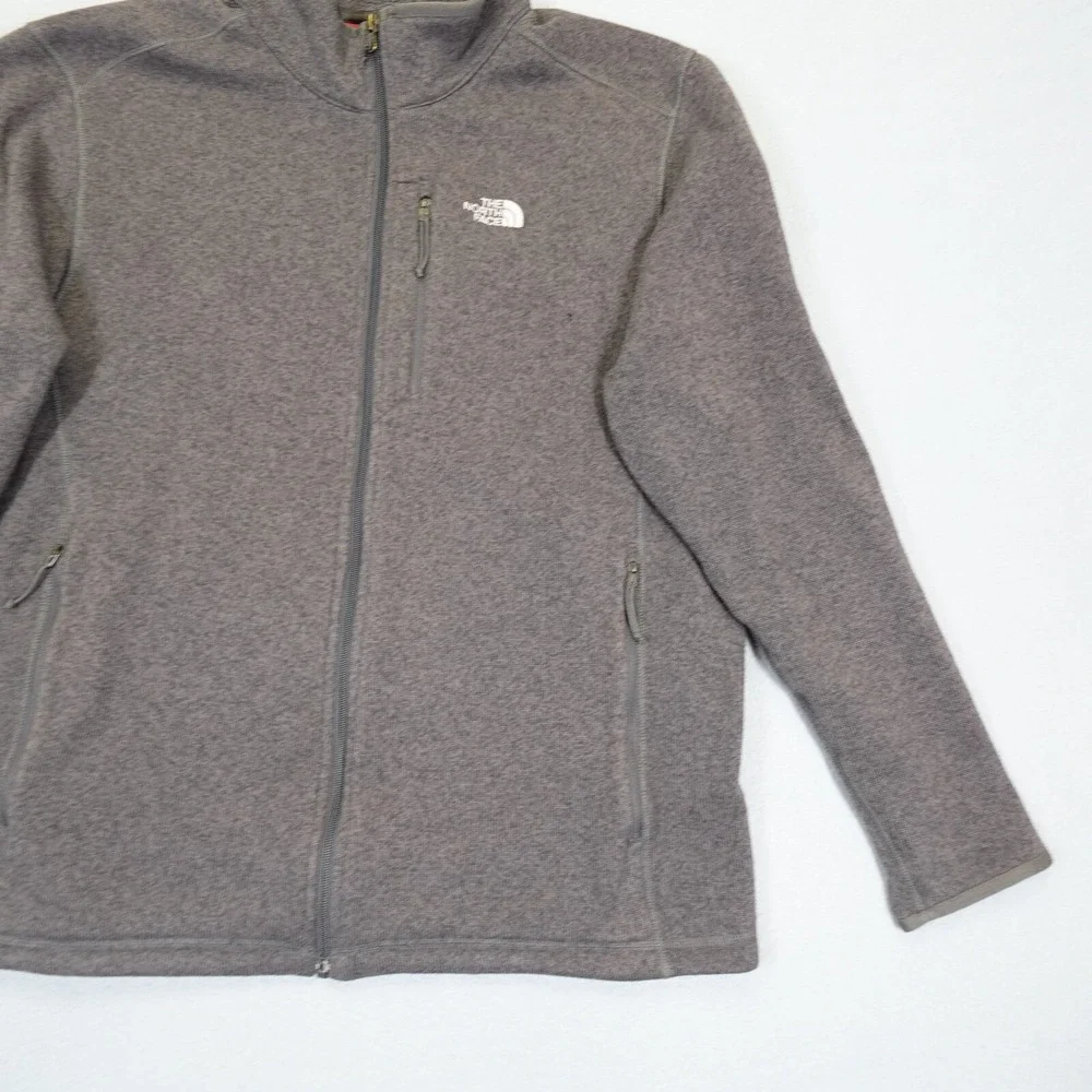 The North Face Jacket Mens Large Gray Gordon Lyons Full Zip Outdoor Warm